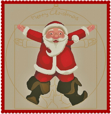 click here to view larger image of Vitruvian Santa Claus (chart)