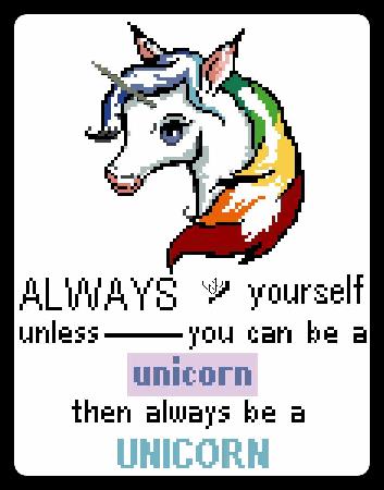 click here to view larger image of Be a Unicorn (chart)