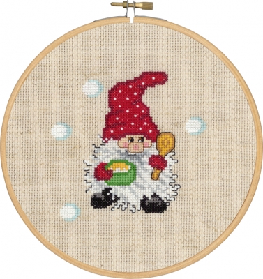 click here to view larger image of Elf With Spoon (counted cross stitch kit)
