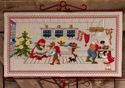 click here to view larger image of Elf Kitchen (counted cross stitch kit)