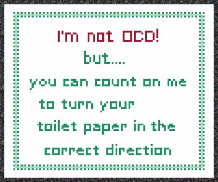 click here to view larger image of Im Not OCD (chart)