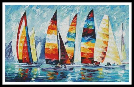 click here to view larger image of Sail Regatta (Large)  (Leonid Afremov) (chart)