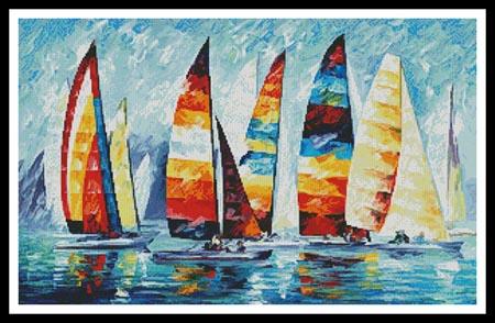 click here to view larger image of Sail Regatta  (Leonid Afremov) (chart)