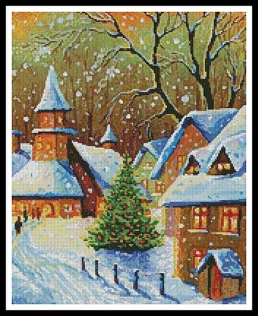click here to view larger image of Snowy Village (Cropped)  (Jacek Posiak) (chart)