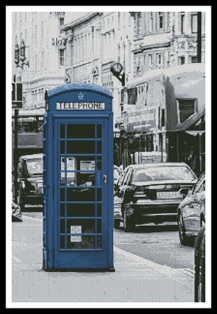 click here to view larger image of London Phone Booth (Blue) (chart)