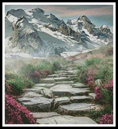 click here to view larger image of Stairway To The Mountains (Cropped) (chart)