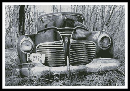 click here to view larger image of Old Car (Black and White) (chart)