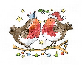 click here to view larger image of Christmas Kiss - Simply Heritage (Aida) (counted cross stitch kit)