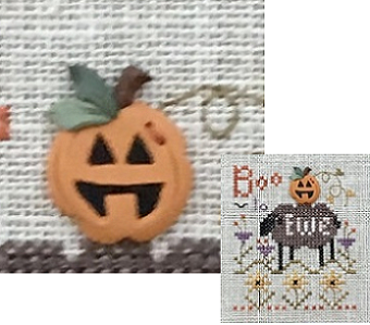 click here to view larger image of Happy Pumpkin Button (buttons)