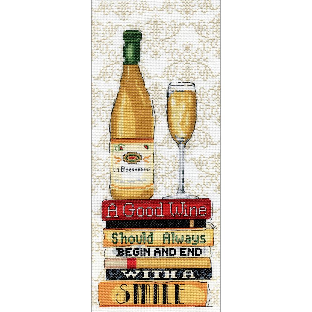 click here to view larger image of White Wine (counted cross stitch kit)