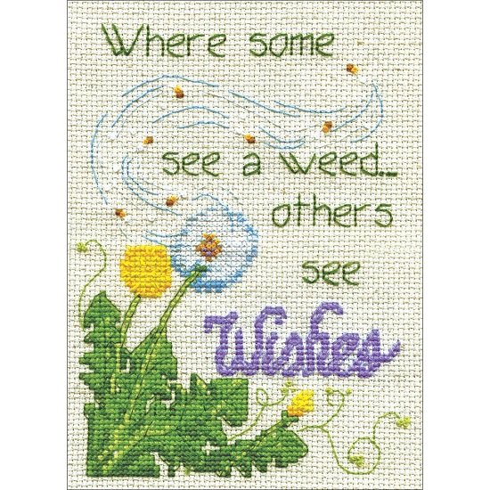 click here to view larger image of Dandelion Wishes (counted cross stitch kit)