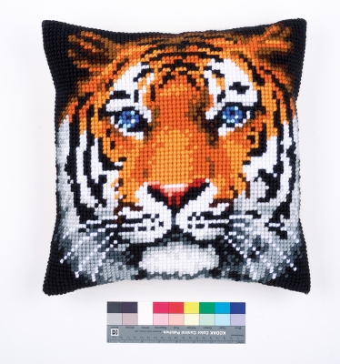 click here to view larger image of Tiger Cushion (needlepoint)