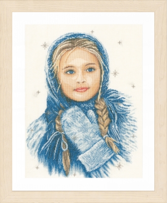 click here to view larger image of Winter Girl (counted cross stitch kit)