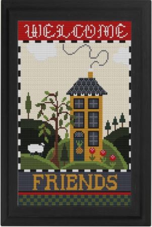 click here to view larger image of Welcome Friends - Kit (counted cross stitch kit)