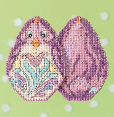 click here to view larger image of Purple Chick  (counted cross stitch kit)