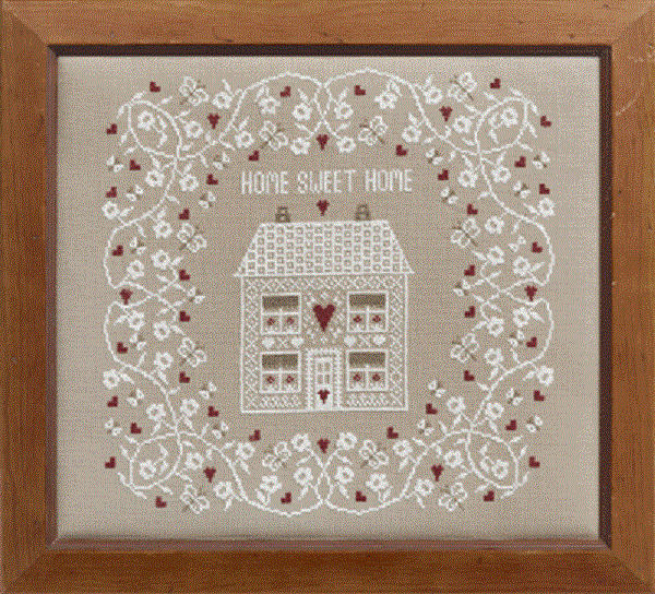 click here to view larger image of White Home Sweet Home Sampler - Kit (chart)
