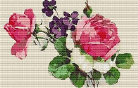 click here to view larger image of Pink Roses, by Catherine Klein (chart)
