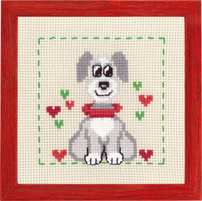click here to view larger image of Dog (counted cross stitch kit)