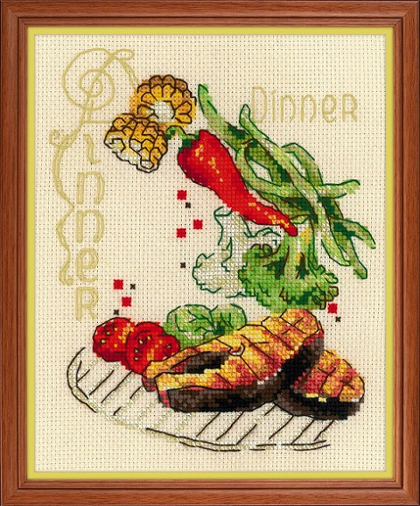 click here to view larger image of Dinner (counted cross stitch kit)