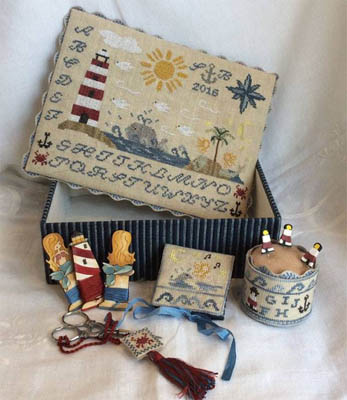 click here to view larger image of Mermaids Song Sewing Box (chart)