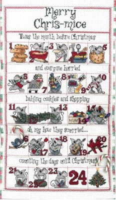 click here to view larger image of Chris-Mice Advent Calendar (chart)