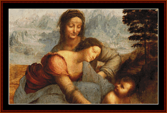 click here to view larger image of Virgin & Child with St. Anne (chart)