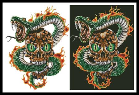 click here to view larger image of Fire Snake and Skull (Jeff Wack) (chart)
