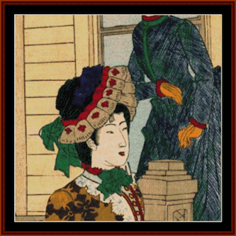 click here to view larger image of Women Viewing Plum Blossoms (chart)