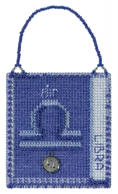 click here to view larger image of Libra (2018) - Zodiac Charmed Ornament (counted cross stitch kit)