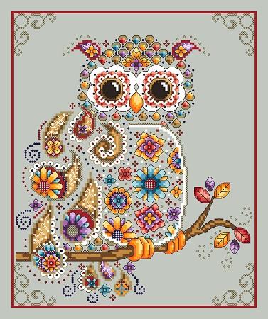 click here to view larger image of Paisley Owl (chart)