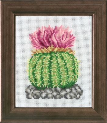 click here to view larger image of Cactus with Rosa (counted cross stitch kit)