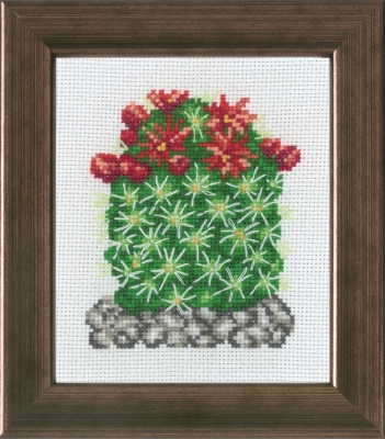 click here to view larger image of Cactus with Red (counted cross stitch kit)