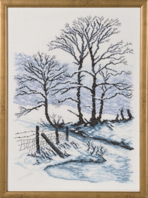 click here to view larger image of Winter (Linen) (counted cross stitch kit)