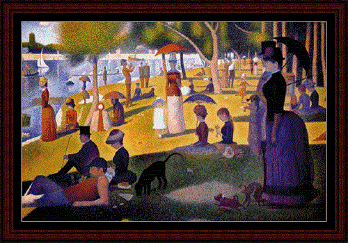 click here to view larger image of Sunday Afternoon In Park - Georges Seurat (chart)
