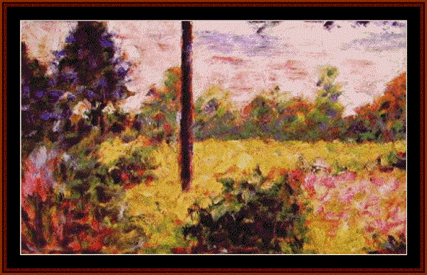 click here to view larger image of Forest of Barbizon, 1883 - Georges Seurat (chart)