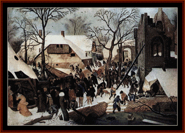 click here to view larger image of Adoration of the Magi - Pieter Bruegel (chart)