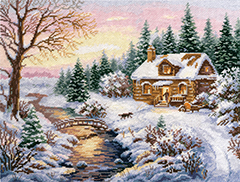 click here to view larger image of Winter Towards Evening (counted cross stitch kit)