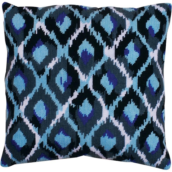 click here to view larger image of Blue Ikat (None Selected)