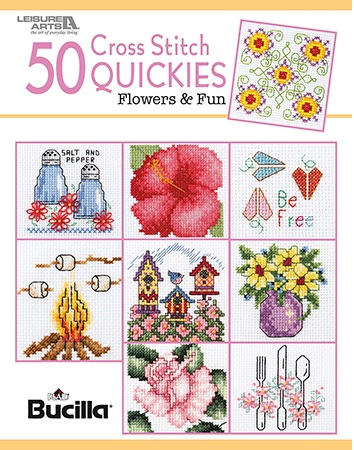 click here to view larger image of 50 Cross Stitch Quickies - Flowers And Fun (None Selected)