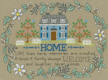 click here to view larger image of Love Lives Here (counted cross stitch kit)
