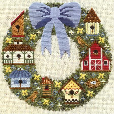 click here to view larger image of Birdhouse Wreath (None Selected)
