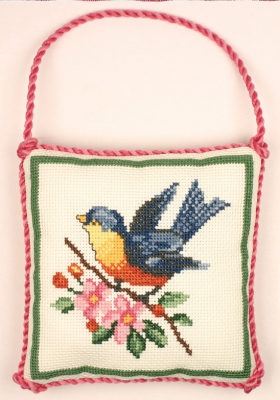 click here to view larger image of Bluebird Ornament - Susan Branch (counted cross stitch kit)