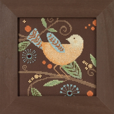 click here to view larger image of Yellow Bird - Out On A Limb by Debbie Mumm (counted cross stitch kit)