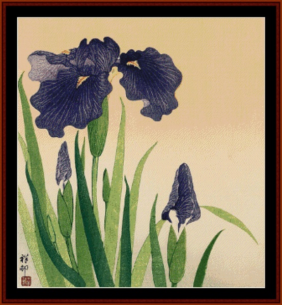 click here to view larger image of Flowering Iris (chart)