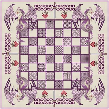 click here to view larger image of Dragon Chessboard - Purple (chart)