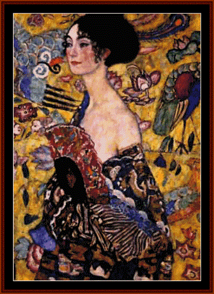 click here to view larger image of Woman with Fan (Gustav Klimt) (chart)