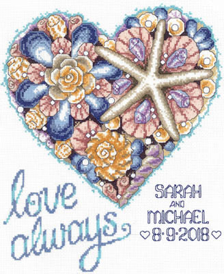 click here to view larger image of Seashell Wedding Heart (chart)