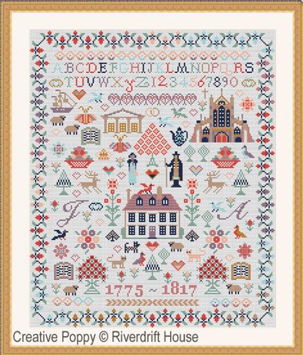 click here to view larger image of Jane Austen Sampler (counted cross stitch kit)