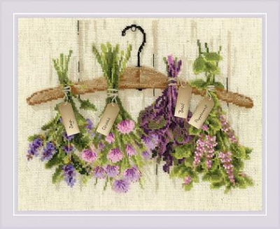 click here to view larger image of Herbs (counted cross stitch kit)