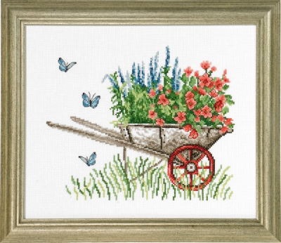 click here to view larger image of Wheelbarrow (counted cross stitch kit)
